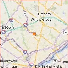 Arcadia University Location Map