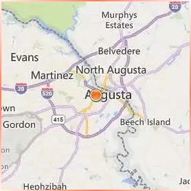 Augusta University Location Map