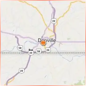 Averett University Location Map