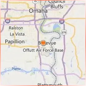 Bellevue University Location Map