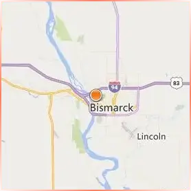 Bismarck State College Location Map