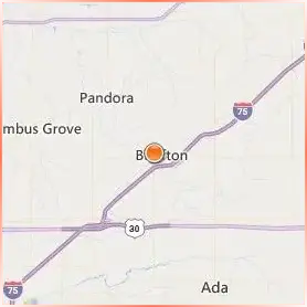Bluffton University Location Map
