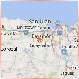 Caribbean University Bayamon Location Map Caribbean University Bayamon Location Map