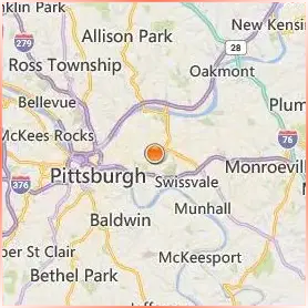 Chatham University Location Map
