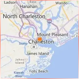College of Charleston Location Map