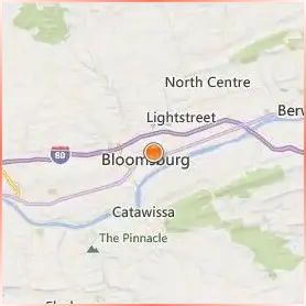Commonwealth University of Pennsylvania Location Map