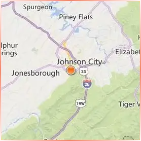 East Tennessee State University Location Map East Tennessee State University Location Map
