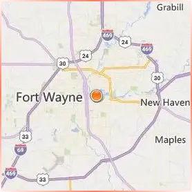 Indiana Institute of Technology College of Professional Studies Location Map