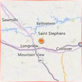 Lenoir Rhyne University Location Map