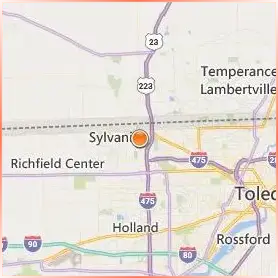 Lourdes University Location Map
