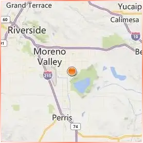 Moreno Valley College Location Map