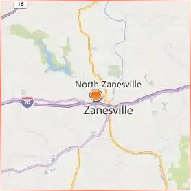 Ohio University Zanesville Location Map Ohio University Zanesville Location Map