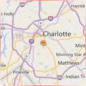 Queens University of Charlotte Location Map