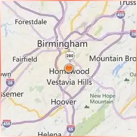 Samford University Location Map Samford University Location Map