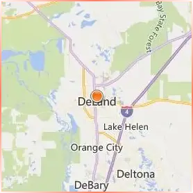 Stetson University Location Map Stetson University Location Map