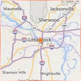 Strayer University Arkansas Location Map