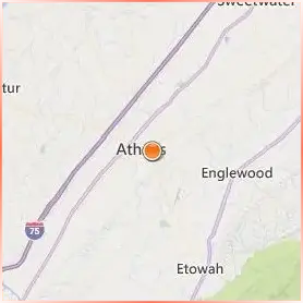 Tennessee Wesleyan University Location Map