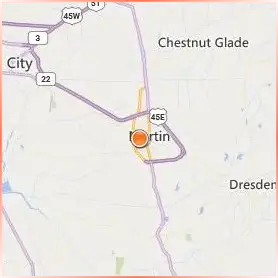 The University of Tennessee Martin Location Map