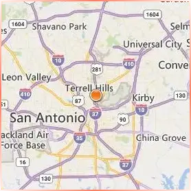 Trinity University Location Map