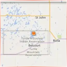 Turtle Mountain Community College Location Map