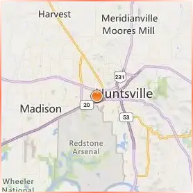 University of Alabama in Huntsville Location Map University of Alabama in Huntsville Location Map