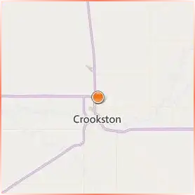 University of Minnesota Crookston Location Map