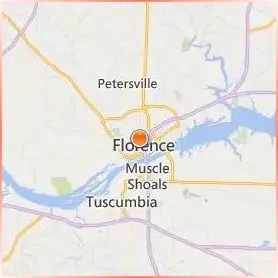 University of North Alabama Location Map University of North Alabama Location Map