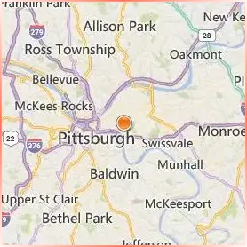 University of Pittsburgh Location Map University of Pittsburgh Location Map