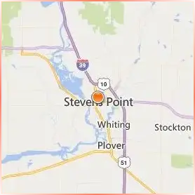 University of Wisconsin Stevens Point Location Map