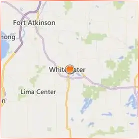 University of Wisconsin Whitewater Location Map