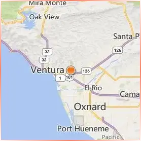 Ventura College Location Map Ventura College Location Map