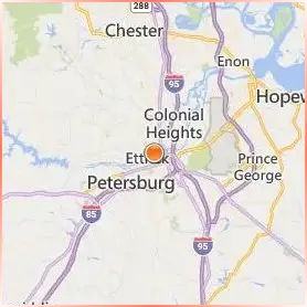 Virginia State University Location Map Virginia State University Location Map