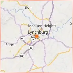 Virginia University of Lynchburg Location Map Virginia University of Lynchburg Location Map