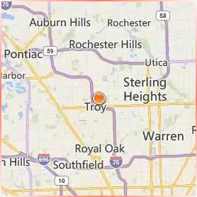 Walsh College Location Map